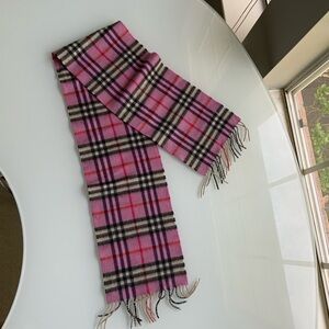 100% Authentic Burberry Pink Cashmere Scarf